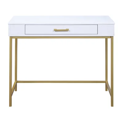 Condry Writing Desk With Pencil Drawer In White