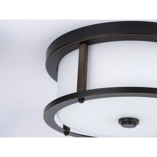 Progress Lighting Mast Collection Two-Light 13" Flush Mount