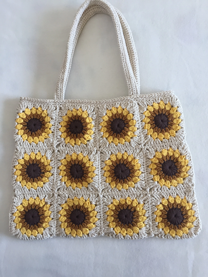 Crochet Granny Squarebag Handmade Art Pursephoto Proppouch