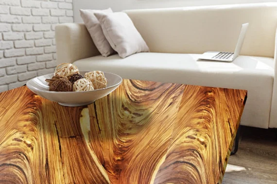 Live Edge Acacia Wood, Dining Room Table, Rustic Banquet, Wedding Or Conference Tables, Bold High-End Furniture For Home & Office Décor