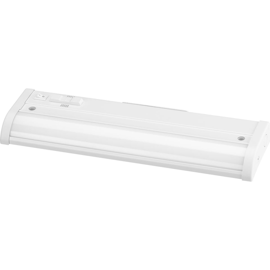 Hide-A-Lite Collection 1-Light Satin White Modern LED Linear Undercabinet Light - 3.28 in x 11.5 in x 1.05 in