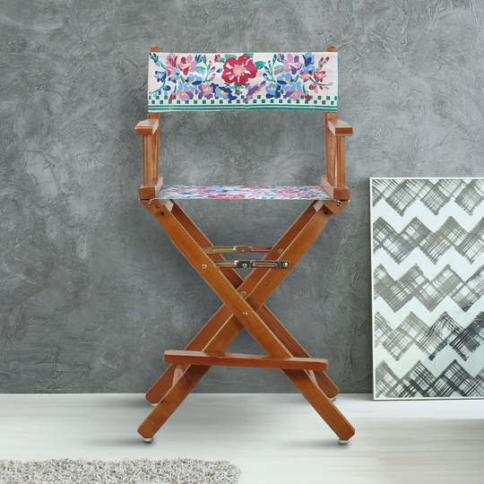 24" Director's Chair Honey Oak Frame-Garden Classics - 23"W x 19"D x 39.5"H