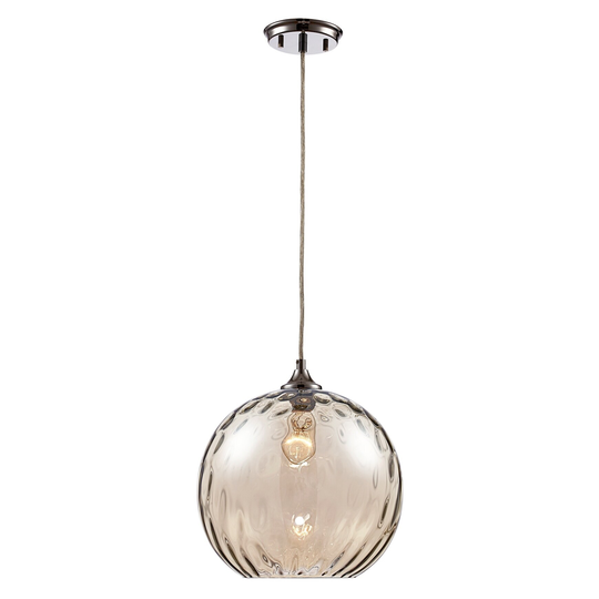 Riverstone Polished Chrome 1-light Pendant