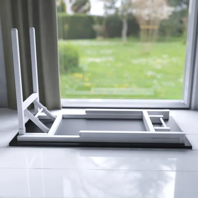 Folding Computer Desk for Home Office, Bedroom, and More - 47 Inches Space-Saving Portable, Foldable