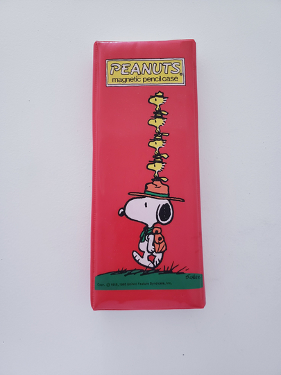 Vintage Peanuts Magnetic Pencil Case. Snoopy Case, The Gang Memorabilia, Stationery, 1980S Nostalgia Box