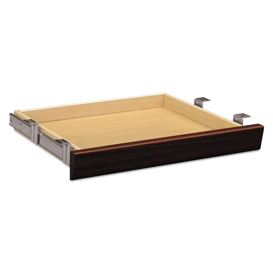 Laminate Angled Center Drawer, 22 x 15.38 x 2.5, Mahogany - 22" x 15.38" x 2.5"