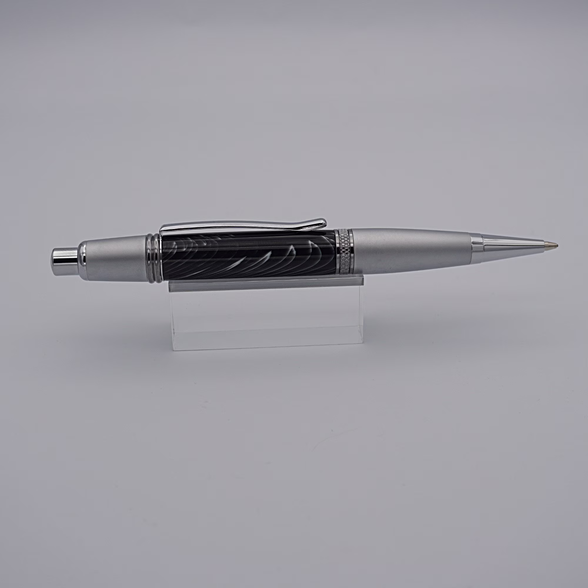 7mm Mechanical Pencil, Handmade in Two-Tone Chrome & Acrylic