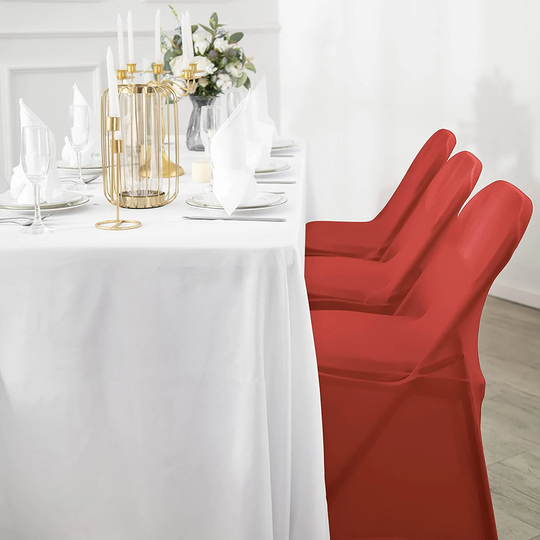 6Pcs Spandex Folding Chair Cover | Stretch Washable Covers For Wedding, Party & Other Special Events