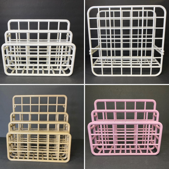 Vintage Yaffa Desk Organizer Wall Hanging Letter Sorter & Larger Magazine Or Album Storage Sold Individually