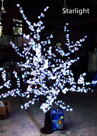 6.5Ft Rgb Color Change By Remote Control Led Artificial Tree Light Outdoor Cherry Blossom Wedding Christmas Gift Party Waterproof