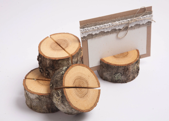 30 Wood Wedding Table Number Holder, Place Card Name Tag Stand, Rustic Decor