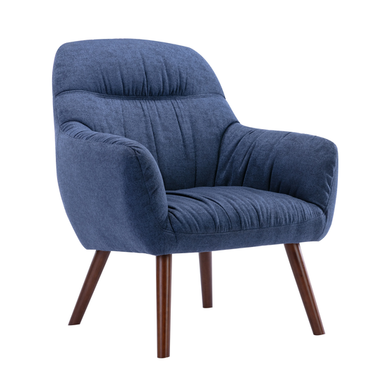 Corvus Cumbria Mid-century Linen Arm Chair