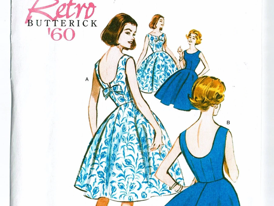 Butterick Retro Series 5748 1960S Inspired Sizes 6 8 10 12 14 Or 16 18 20 22 Dress Uncut Sewing Pattern B5748