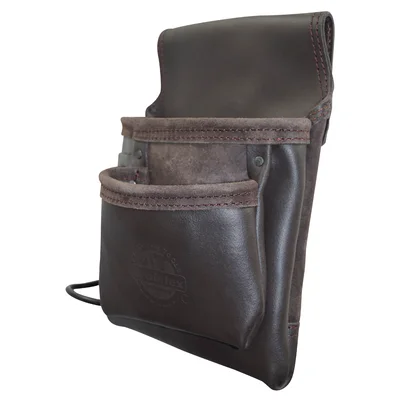 5-Pocket Right-Handed Nail & Tool Pouch Oil Tanned Leather