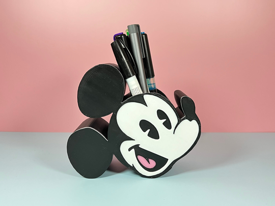 Pen & Pencil Holder | Mouse Makeup Brush Marker Case