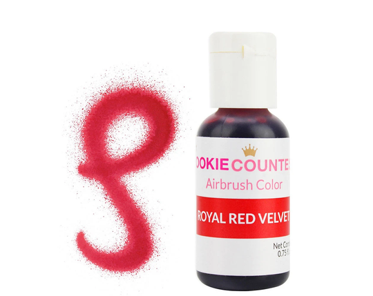 Royal Red Velvet Airbrush Color .75 Oz - Highly Pigmented Red Velvet Airbrush Coloring With Superior Strength & Spray-Ability