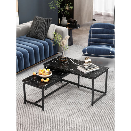 Modern Nesting Coffee Tables Set,Set of 2