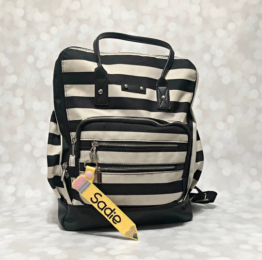 Personalized Keychain - Backpack Name Tag Pencil Snaptab Back To School Boys Name Tag Girls