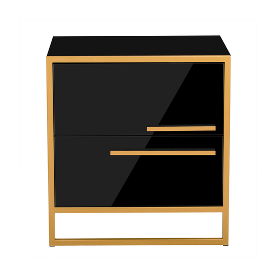 18.9-Inch Modern Nightstand with 2-Drawer, Storage Bedside Table