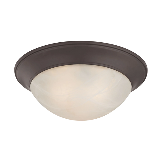 Cornerstone 16-inch Oil Rubbed Bronze 3-light Flush mount