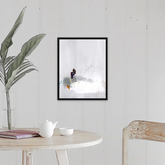 "Across the Block XI" Black Float Frame Canvas Art