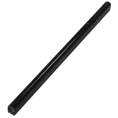 Nero Marquina 1/2" x 12" Pencil Marble Look Wall Liner