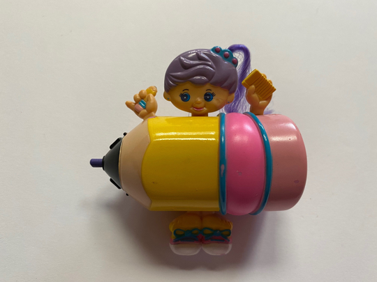 Vintage 1980S Sweet Secrets Toy Pencil Girl Collectible Htf Rare Transforming With Colored Tips