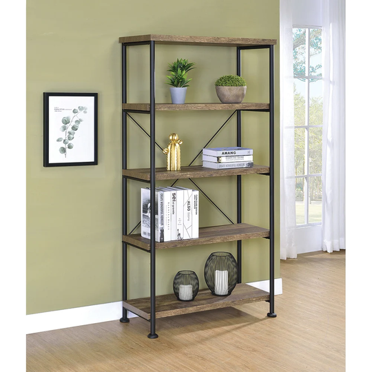 Carbon Loft Dumont Industrial 4-shelf Bookcase