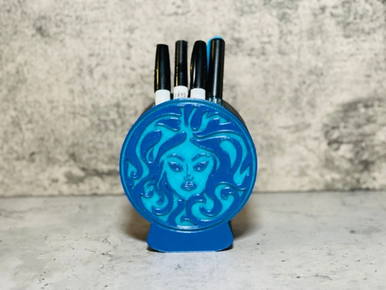 Pen & Pencil Holder | Madame Leota Makeup Brush Marker Case