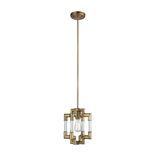 Brandon 1-Light Pendant, Classic Brass