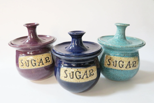 Custom Sugar Bowl, Choose Your Color, Made To Order For You