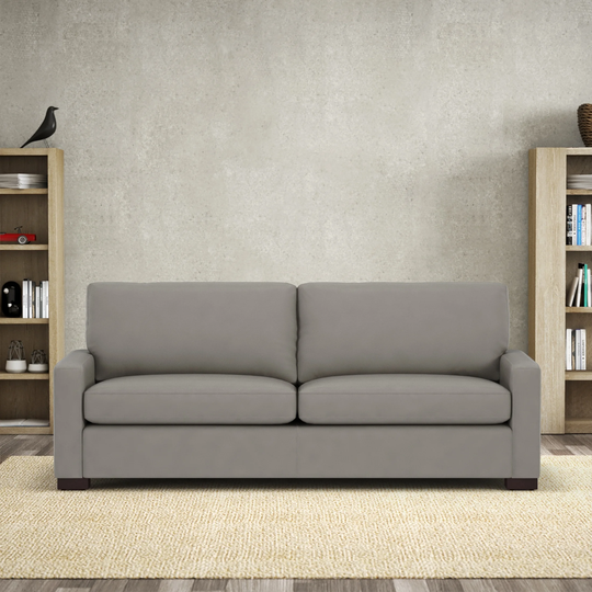 Claro Sofa 100% Top Grain Leather 87" - 87