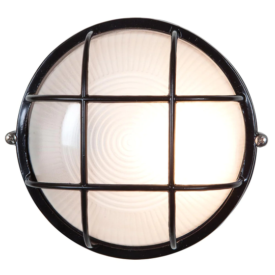 Access Nauticus 1-light Black Wet Location 7-inch Bulkhead