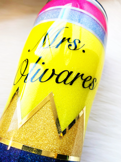 Pencil Tumbler | 20Oz Modern Curve Teacher Student Appreciation Gift