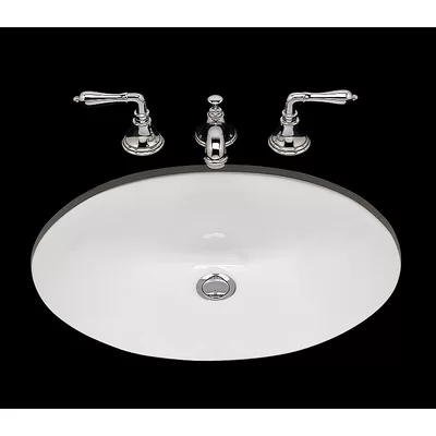 Doreen Ceramic Oval Undermount Bathroom Sink with Overflow