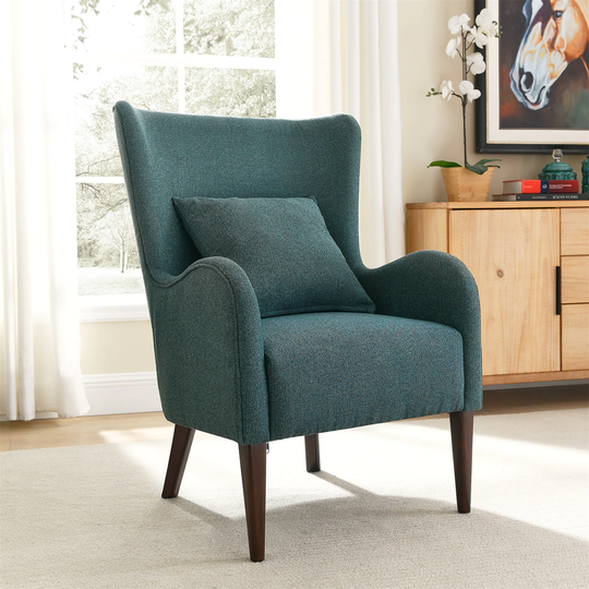 Accent Chair Arm Chair Living Room Chair Upholstered Solid Wood Legs