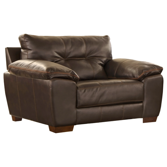 Elmer Contemporary Faux Leather Living Room Chair