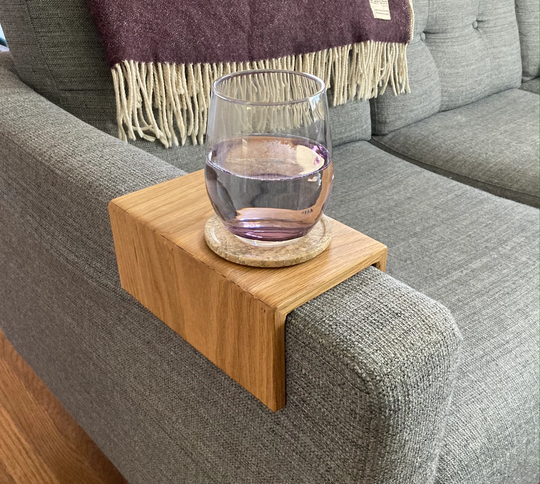 Couch Arm Table - Oak