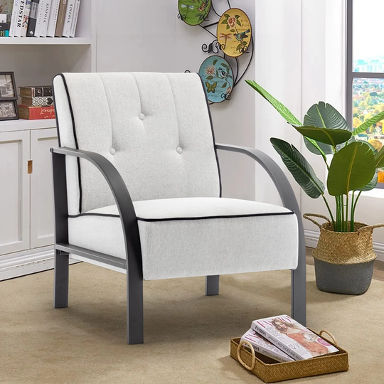 Accent Chair for Bedroom Button Tufted Arm Chair Living Room Chair Upholstered Chair