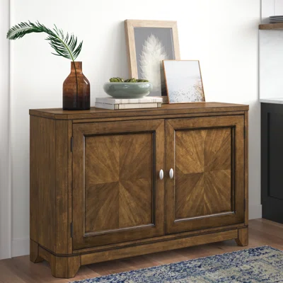 Adriel 55'' Wide 1 Drawer Rubberwood Sideboard