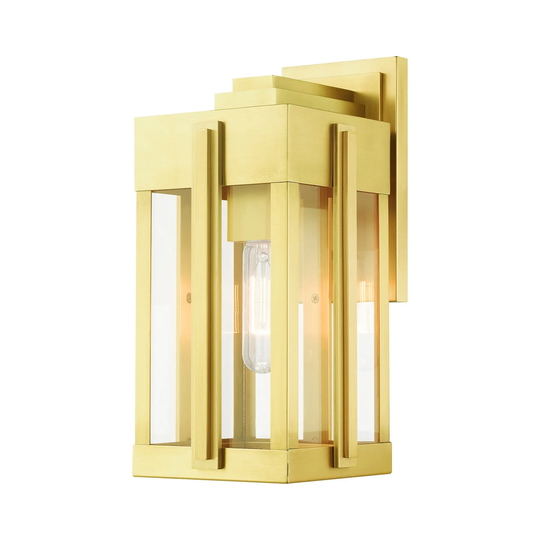 Giuseppe Lighting One Light Outdoor Wall Lantern Lexington Natural - Exact Size