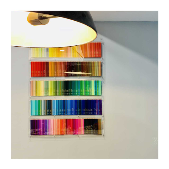 500 Units Color Pencil Wall Decoration/Home Decor/Hotel/Office/Lobby/Reception/Hall/Rainbow For Kids/Gifts Her/Designer/3.44×2.69 Feet