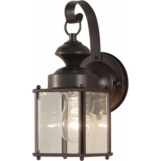 Volume Lighting 1 Light 11" Height Outdoor Wall Sconce with Clear