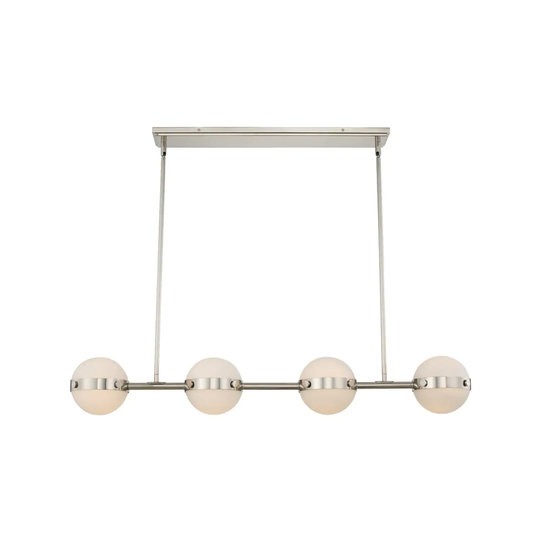 Kalco Tacoma 4-Light Kitchen Island Light in Polished Nickel