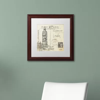 'Postcard Sketches II' by Anne Tavoletti Framed Graphic Art