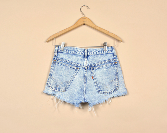 Levi's 70S Orange Tab Cutoff Distressed Shorts