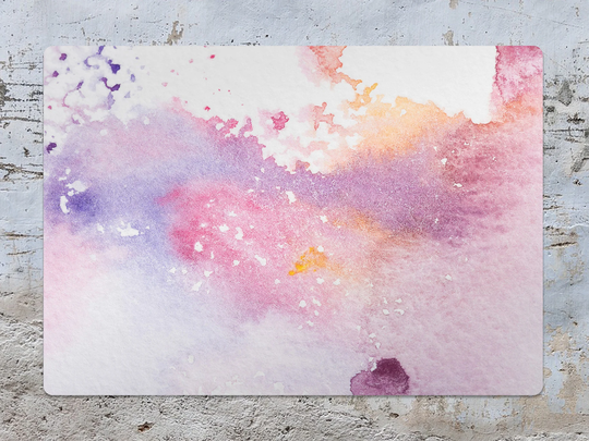 Candy Watercolor Stains Chair Mat, Pink Protective Purple Splat Galaxy Vinyl Floor Office Decor, Area Rug, Gift Idea