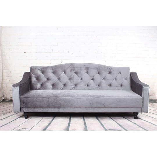 Copper Grove Garde Convertible Sleeper Velvet Sofa (Green, Grey, Brown)