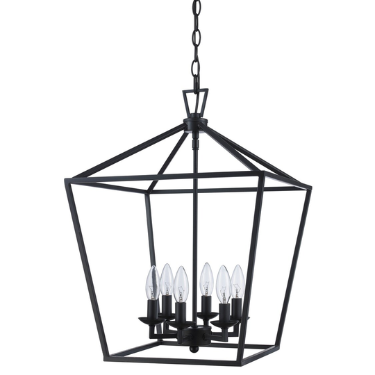 Giuseppe Imports Six Light Pendant Lacey Rubbed Oil Bronze - Exact Size