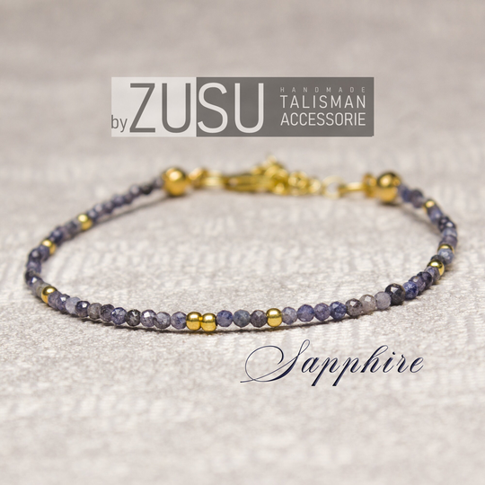 Dainty Sapphire Minimalist Bracelet For Women, 925 Sterling Silver September Birthstone Bracelet, Xmas Gifts For Women